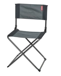 Chaise Camping Pliante Gris Noir