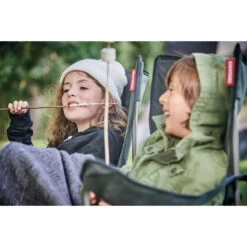 Fauteuil Camping ACIER Gris Noir -Outdoor Soldes fauteuil acier gris noir 4