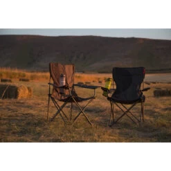 Fauteuil Camping ACIER Gris Noir -Outdoor Soldes fauteuil acier gris noir 5