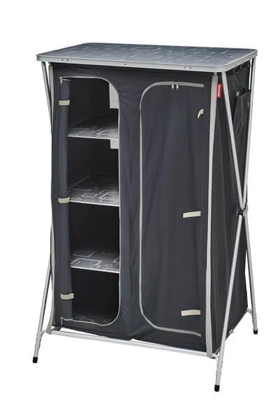 Meuble De Rangement Avec Penderie Gris/noir 5 Meuble De Rangement Avec Penderie Gris/noir – Image 3