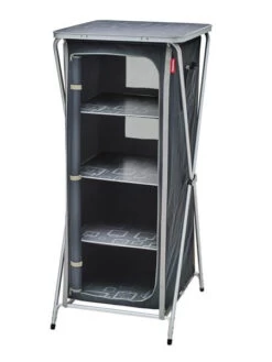 Meuble De Rangement Pliant XL Gris/noir