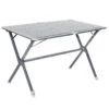 Table Camping à Clayettes Aluminium 115 Cm -Outdoor Soldes table alu 115 cm