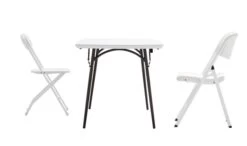 Table Polyéthylène Pliage Central 180 Cm -Outdoor Soldes table polyethylene pliante 180 3